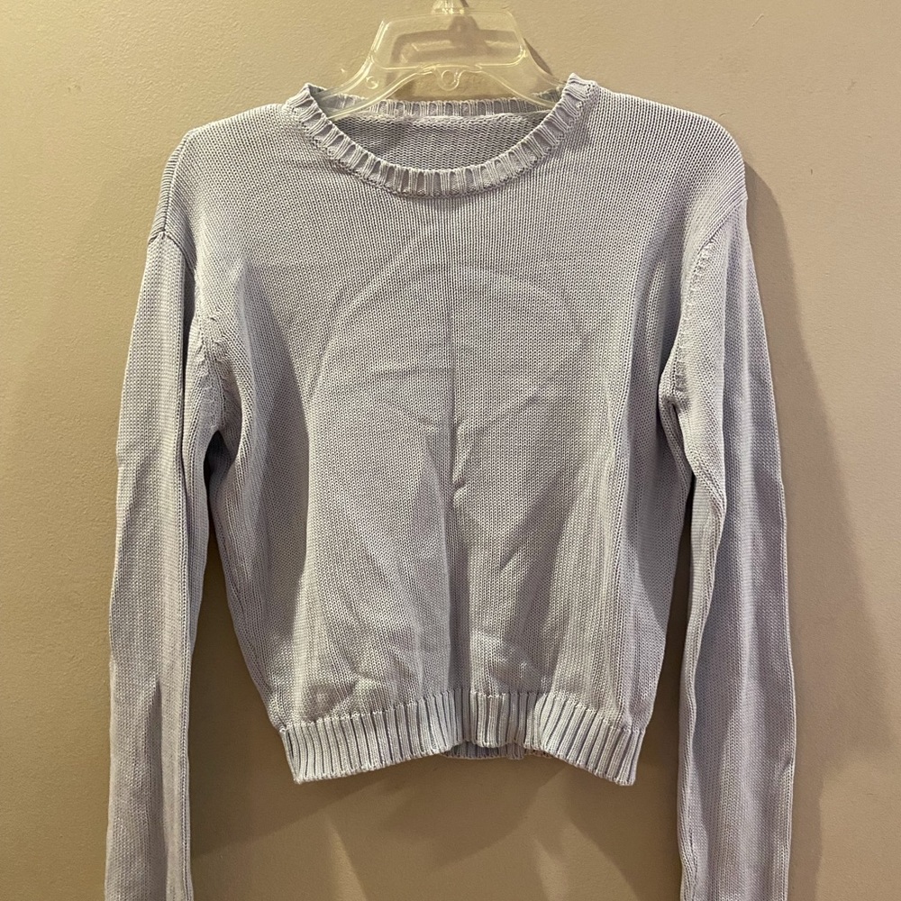 Brandy Melville Baby Blue 100 Cotton Sweater. One Si… Gem